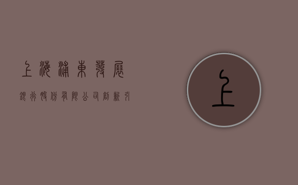 上海浦东发展银行股份有限公司，创新引领，成就卓越金融服务典范
