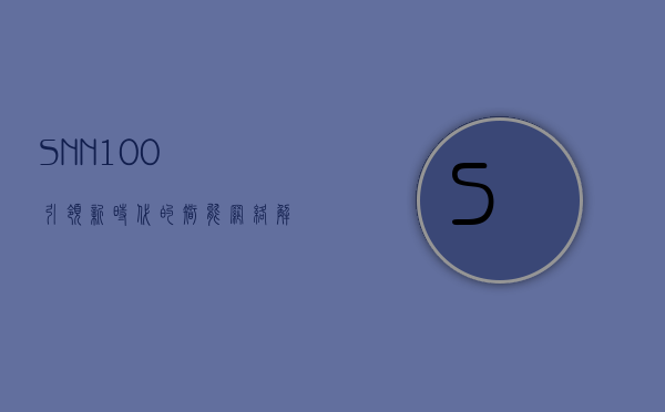 SNN100，引领新时代的智能网络解决方案