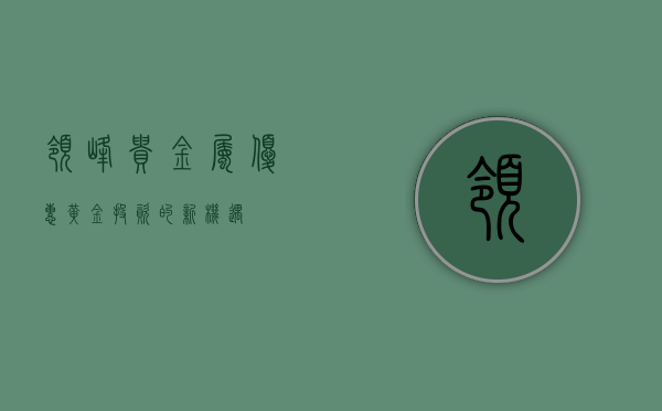 领峰贵金属优惠，黄金投资的新机遇