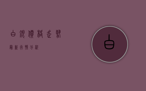 白银价格走势最新行情分析