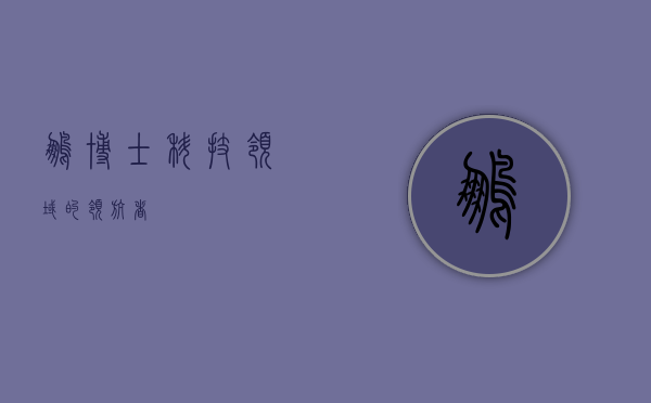 鹏博士，科技领域的领航者