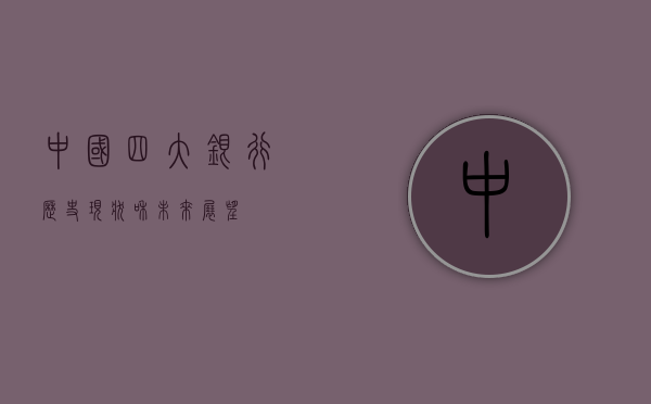 中国四大银行，历史、现状和未来展望