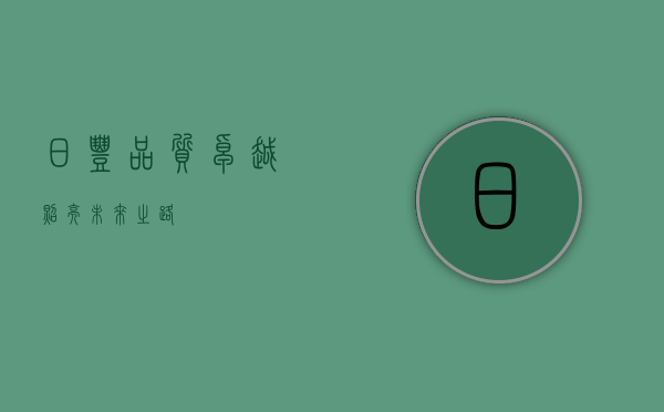 日丰，品质卓越，照亮未来之路