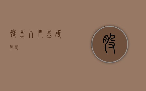 股票入门基础知识