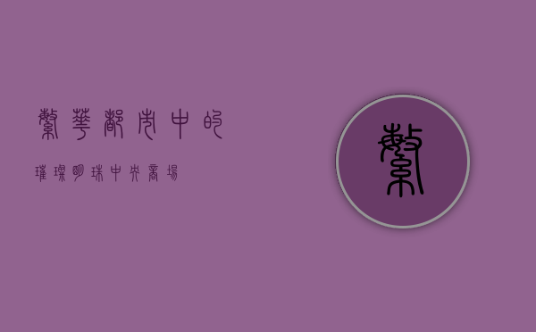 繁华都市中的璀璨明珠,中央商场