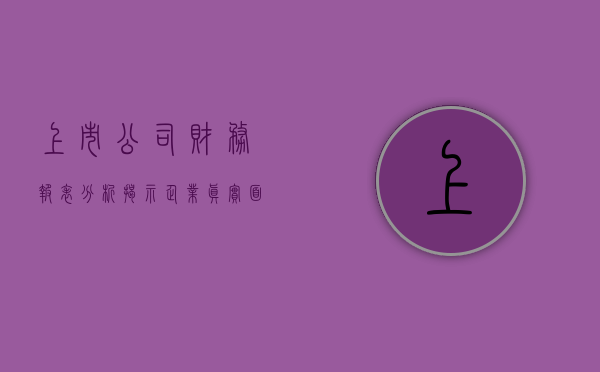 上市公司财务报表分析，揭示企业真实面貌的钥匙