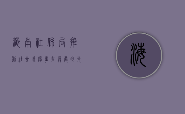 海南社保局，推动社会保障事业发展的先锋力量