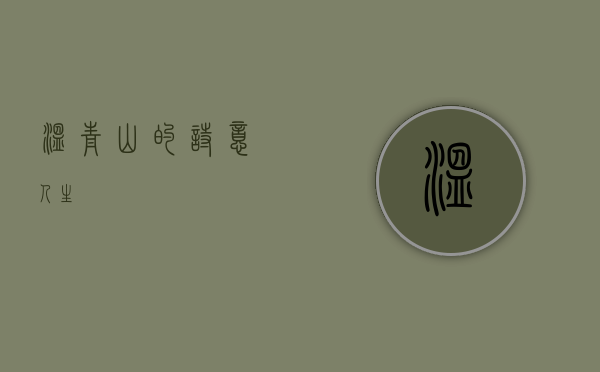 温青山的诗意人生