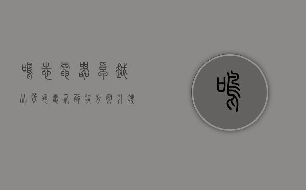 鸣志电器,卓越品质的电气解决方案引领者