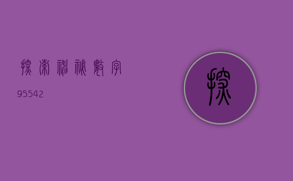 探索神秘数字95542