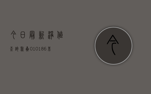 今日最新净值查询，聚焦010186基金净值动态