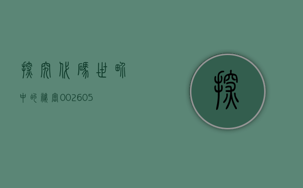 探究代码世界中的秘密，002605