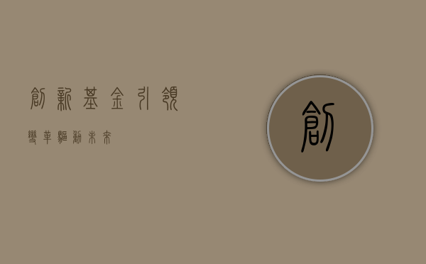 创新基金，引领变革，驱动未来