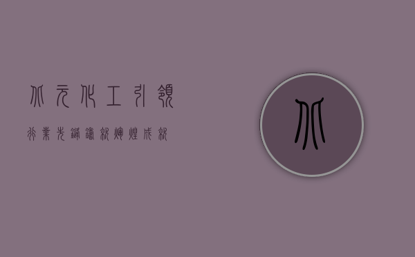 北元化工，引领行业先锋，铸就辉煌成就