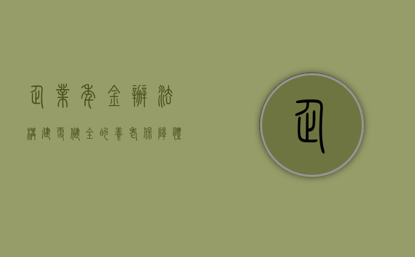 企业年金办法，构建更健全的养老保障体系