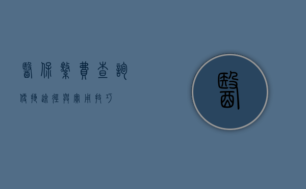 医保缴费查询，便捷途径与实用技巧