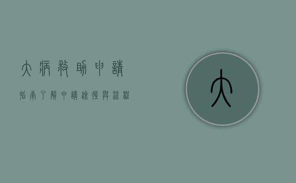 大病救助申请指南，了解申请途径与流程