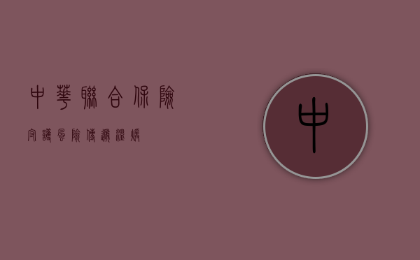 中华联合保险，守护风险，传递温暖