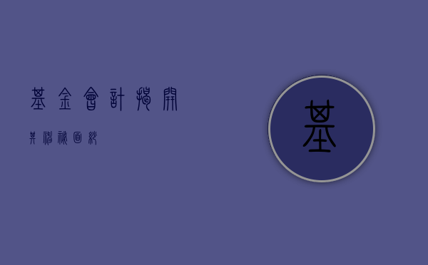 基金会计，揭开其神秘面纱