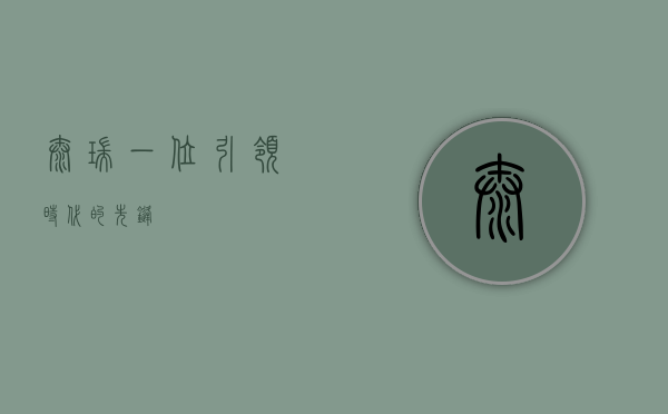 泰瑞，一位引领时代的先锋