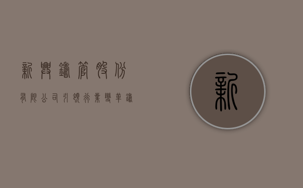 新兴铸管股份有限公司，引领行业变革，铸就卓越未来