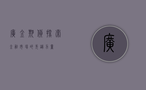 广金期货，探索金融市场的先锋力量
