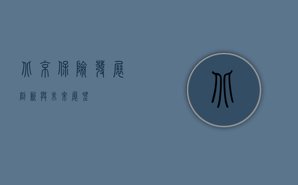 北京保险，发展、创新与未来展望