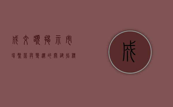 成交额，揭示市场繁荣与变迁的关键指标