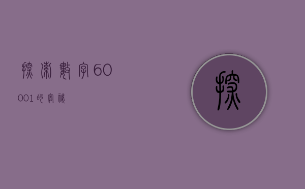 探索数字60001的奥秘