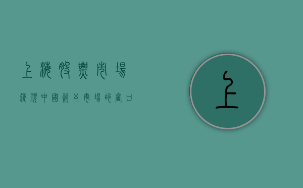 上海股票市场，透视中国资本市场的窗口