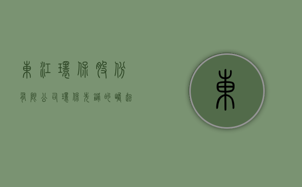 东江环保股份有限公司，环保先锋的崛起之路