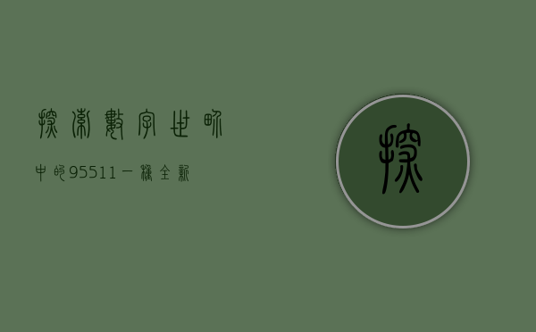 探索数字世界中的95511，一种全新的视角与解读