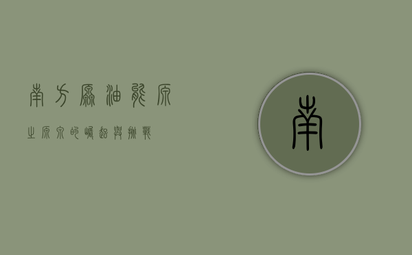 南方原油，能源之源泉的崛起与挑战