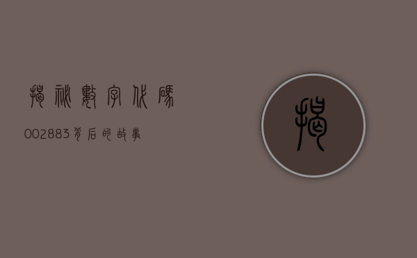 揭秘数字代码002883，背后的故事与意义