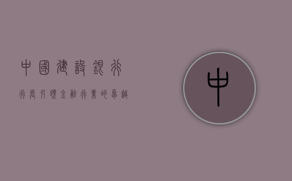 中国建设银行行长，引领金融行业的卓越领导者
