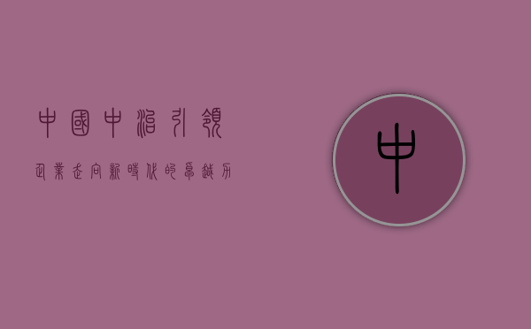中国中治，引领企业走向新时代的卓越力量