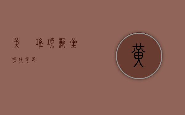 黄珺，璀璨新星，绽放光芒