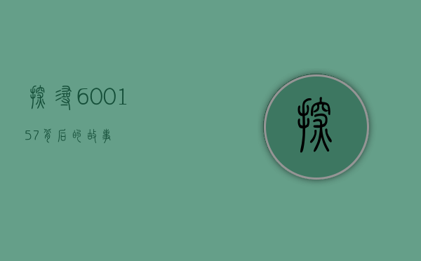 探寻600157背后的故事