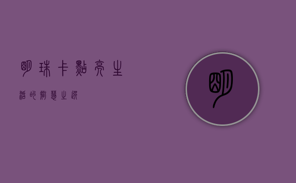 明珠卡，点亮生活的智慧之选