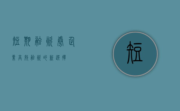 短期融资券，企业高效融资的新选择