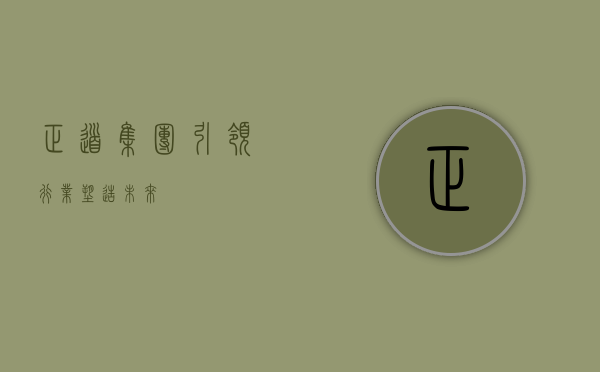 正道集团，引领行业，塑造未来