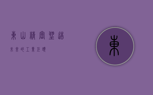 东山精密，塑造未来的工业巨头