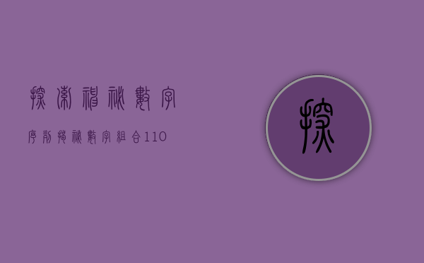 探索神秘数字序列—揭秘数字组合110005背后的故事