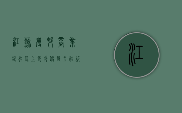 江苏农村商业银行网上银行，便捷金融服务的领航者