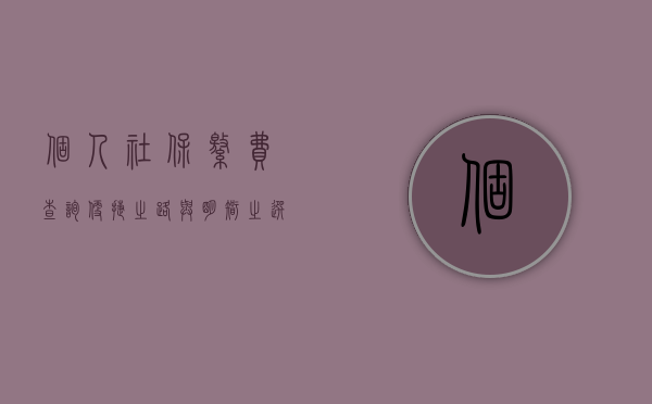 个人社保缴费查询，便捷之路与明智之选