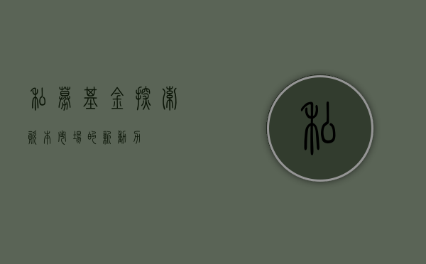 私募基金，探索资本市场的新动力