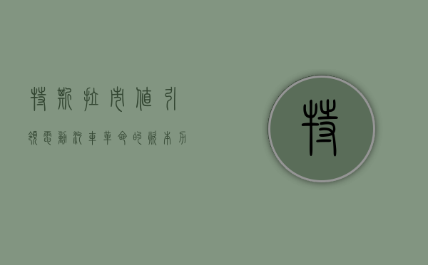 特斯拉市值，引领电动汽车革命的资本力量
