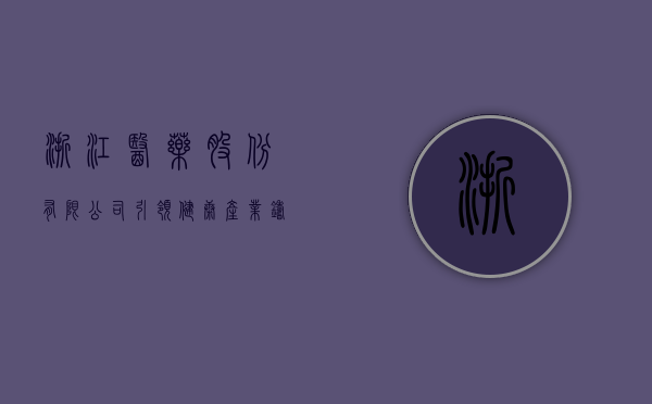 浙江医药股份有限公司，引领健康产业，铸就辉煌篇章