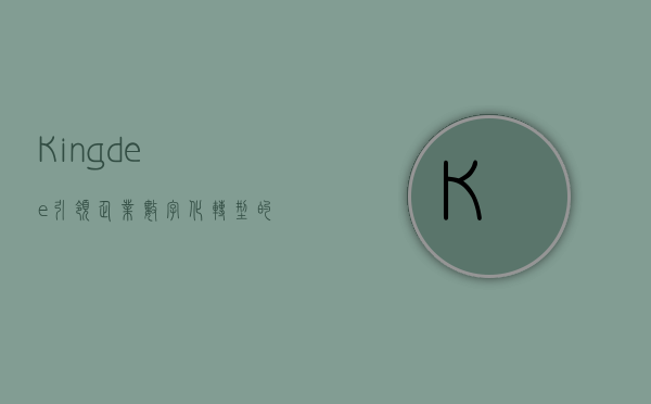 Kingdee，引领企业数字化转型的先锋力量