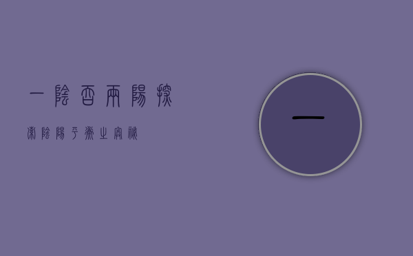 一阴吞两阳，探索阴阳平衡之奥秘